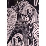 ALEXANDER DRYSDALE (20th Century) American, Lithograph, 'Sleeping Friend, No 7 of 10. 2ft 1ins x 1ft