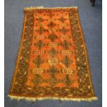 A MID 20TH CENTURY BALUCH RUG. 210Cm x 110cm.