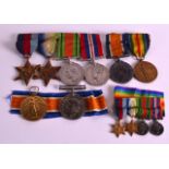 A COLLECTION OF WWI MEDALS presented to both Lieut L S Harris & Pte W Stephen North, including