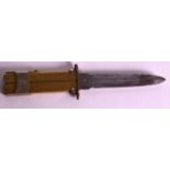 A VERY RARE SIGNED GERMAN NAZI DAGGER of unusual form, with engraved motifs and numerals. 5Ins x