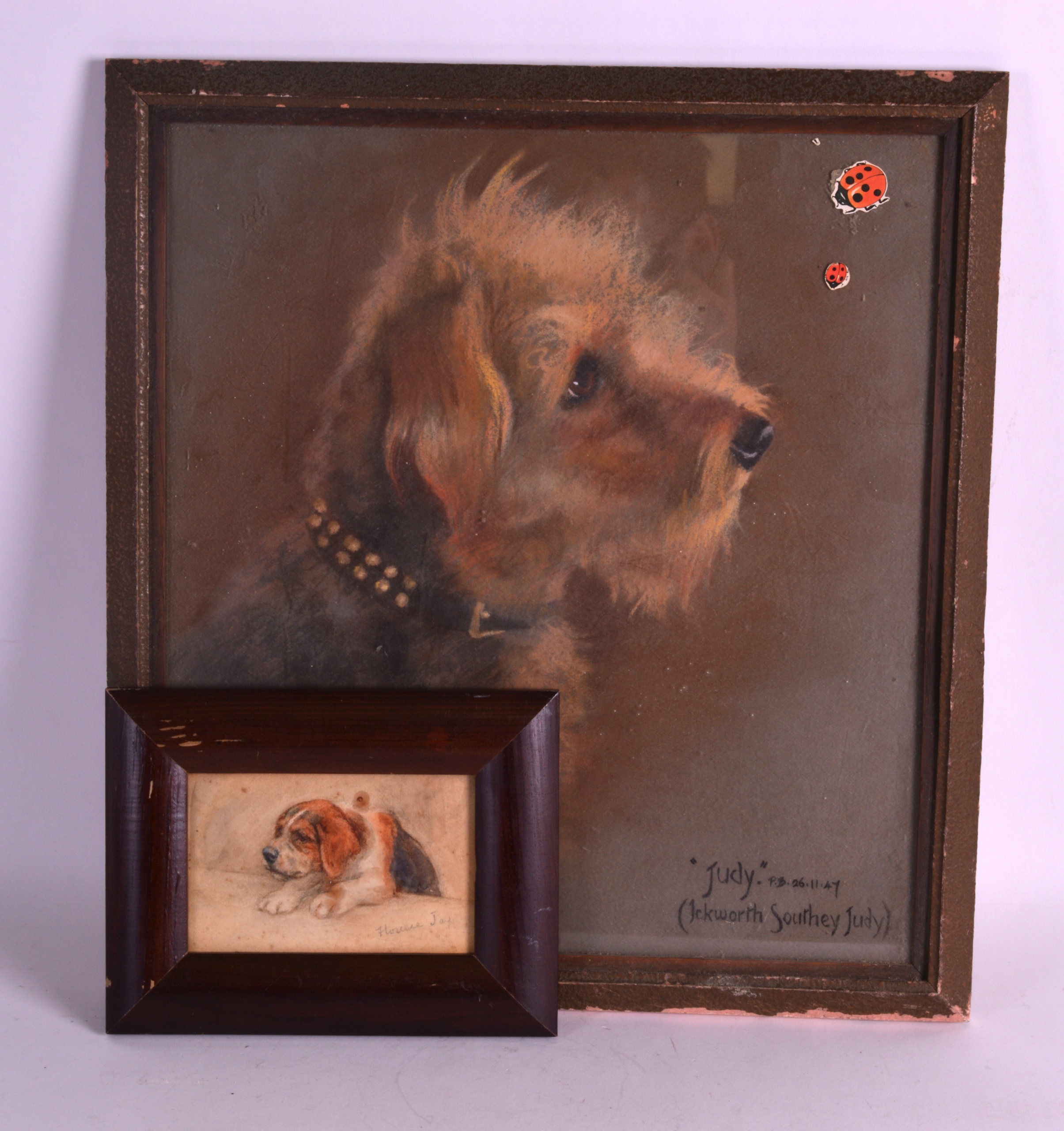 Florence Jay (1905-1920) Pastel, together with another framed pastel. (2)