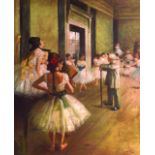 Follower of Degas (20th Century) French, 'Ballet Scene' Oil on canvas. Image 1ft 8ins x 2ft 1ins.