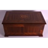 A LARGE SWISS MUSICAL BOX playing eight airs, with unusual internal drummers and butterflies. 1Ft