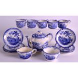 A VICTORIAN PART CHILDS TEA SET. (qty)