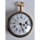 A GOOD 19TH CENTURY LADIES HALF HUNTER GOLD FOB WATCH the movement signed T Cole London, No 22358.