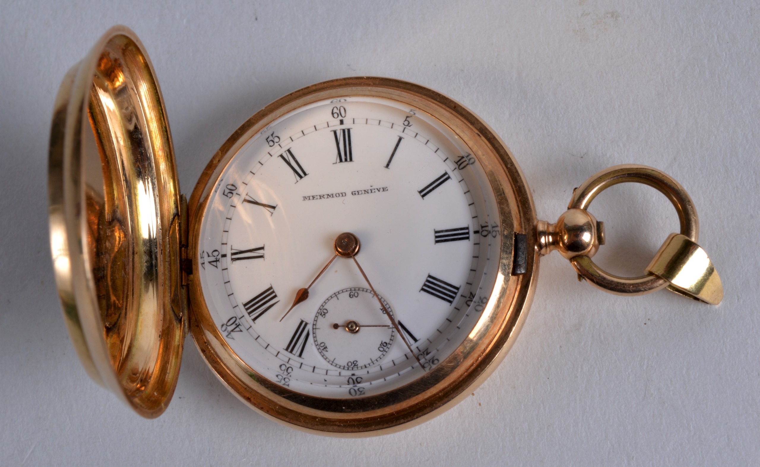 A FINE EARLY 20TH CENTURY 9CT GOLD AND ENAMEL VIENNA LADIES WATCH in a fitted case, wonderfully - Image 3 of 5