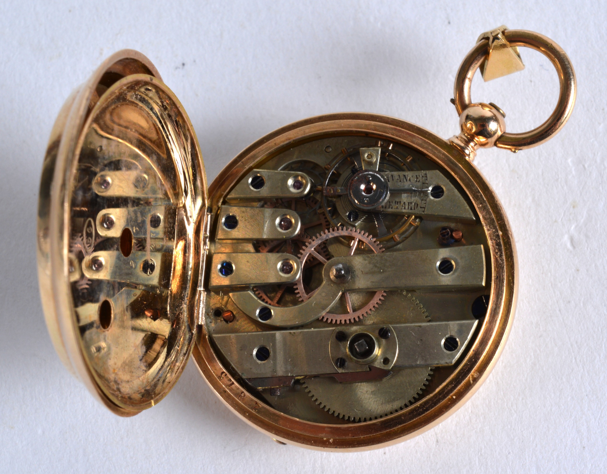 A FINE EARLY 20TH CENTURY 9CT GOLD AND ENAMEL VIENNA LADIES WATCH in a fitted case, wonderfully - Image 4 of 5