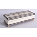 A GOOD MID 19TH CENTURY ANGLO INDIAN IVORY CRIBBAGE BOARD the borders incised all over with