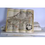 A COLLECTION OF ANTIQUE MAPS in various forms. (qty)