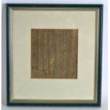 Maxwell Armfield (C1920) British, Pastel, 'View through the birch', ex studio sale. 6Ins x 6.5ins.