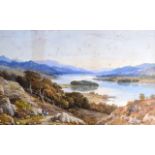 Edwin A Penley (1826-1893) British. Signed 1888. Watercolour landscape, "Windermere". 1ft 3.5ins x