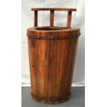 AN INTERESTING PINE STICK STAND/BARREL. 2Ft 4ins high.