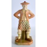 A ROYAL WORCESTER BLUSH IVORY FIGURE OF JOHN BULL. 6Ins high.