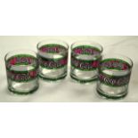 A SET OF FOUR VINTAGE COCA COLA TUMBLERS. (4)