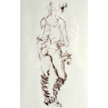 BRITISH SCHOOL (20th century), Framed Print, signed, no 8/500, A nude female. 11ins x 7.5ins.