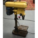 A 1950S RETRO FOBCO STAR ENGINEERS DRILL PRESS column mounted with adjustable table, ½ drill