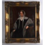 English School (19th Century) Framed, Oil on board, 'Female within an interior'. Image 1ft 3.5ins