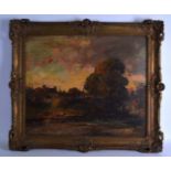 WILLIAM MOUNCEY (1852-1901) British, Framed Oil on Canvas,Signed, River Landscape. 1 ft 7.5ins x 1
