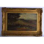 ENGLISH SCHOOL(Early 20th century), Framed Oil on Canvas, Houses in Landscape. 11.75ins x 1 ft 7ins