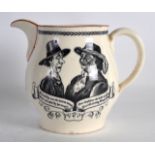 A ROYAL CAULDON 'ALLSOPP'S BEER JUG' with unusual printed decoration. 5Ins high.