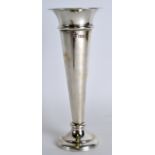 A SILVER POSY VASE. London 1909. 6.75ins high.