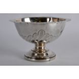 AN EARLY 20TH CENTURY ENGLISH SILVER SUGAR BASIN. London 1910. 110 grams. 4.5ins diameter.