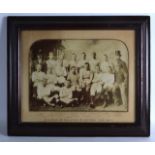 A FRAMED VICTORIAN RUGBY PHOTOGRAPH depicting George Heriots Football Club 1892-1893. Photo 13.