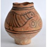 A TERRACOTTA INDUS VALLEY VESSEL. 3.75ins high.