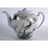AN EARLY 20TH CENTURY CHINESE FAMILLE ROSE TEAPOT AND COVER Guangxu mark and possibly of the period,