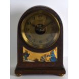 AN EARLY 20TH CENTURY BULLE ELECTRIC TABLE CLOCK within a chinoiserie case. 10Ins high.