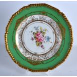 A FINE ROYAL CROWN DERBY PLATE in the manner of Albert Gregory. 9.25ins diameter.