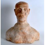 David Johnstone (20th Century) Pottery Sculpture, 'Abstract Male'. 12.5ins high.