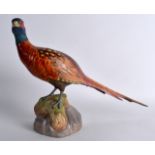 A LARGE BOXED 1980S SPODE PHEASANT.