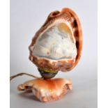 AN EARLY 20TH CENTURY CARVED EUROPEAN CAMEO SHELL decorated with a figure of a female upon a