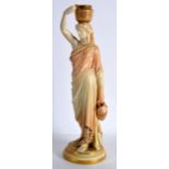 A ROYAL WORCESTER FIGURE OF A FEMALE WATER CARRIER model 125, C1898. 9.75ins high.