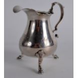 A GEORGE III SILVER CREAM JUG. London 1746. 4.5oz. 4Ins high.