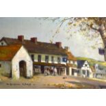 WELSH SCHOOL (20th Century), Framed Oil on board, signed, "Village of Eglyswru, The Sergeant Inn".