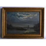 BRITISH SCHOOL (Early 20th Century), Framed Oil on Board, unsigned, "Crossing the Estuary". 8ins x