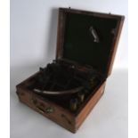 A CASED VICTORIAN MARITIME SEXTANT by Heath & Co of London, with brass fittings. Sextant 9.5ins