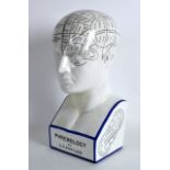 A VICTORIAN PHRENOLOGY HEAD BY L N FOWLER Ludgate Circus London. 12.25ins high.