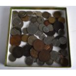 A BOX OF VARIOUS WORLD COINAGE mainly 19th & 20th Century. (qty)