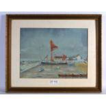 FRANK BENTLEY (1990), British, Framed Oil on board, signed & dated, "Leigh-on-Sea". 11.5ins x 1ft