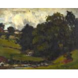 JAMES TAYLOR BROWN (1868-1923) Scottish, Framed Oil on Board, Signed, "Summer". 6.5ins x 8.5ins.