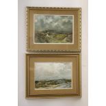 JOSEPH PIGHILLS (1902-1984), Haworth Moor and Stanbury Moor, set of four various watercolours,