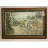 JOSEPH PIGHILLS (1902-1984), Thorpe in the Hollow, watercolour and pencil, signed and dated (19)