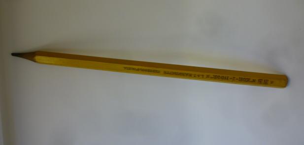A shop display giant pencil advertising Koh-I-Noor by L & C Hartmutt, Czechoslovakia, comprising
