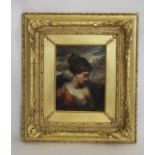 ATTRIBUTABLE TO WILLIAM ETTY (1787-1849), Portrait of a Lady, unsigned, oil on canvas, 8 1/2" x 6