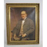 ENGLISH SCHOOL (late 19th/20th Century), Portrait of a Gentleman Seated and holding a Letter, half