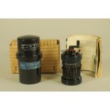 A CURTA TYPE 1 CALCULATOR by Contina A.F. Mauren, Liechtenstein No.65746, in black bakelite case and