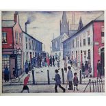 AFTER LAURENCE STEPHEN LOWRY R.A. (1887-1976), "The Fever Van", reproduction in colours, limited